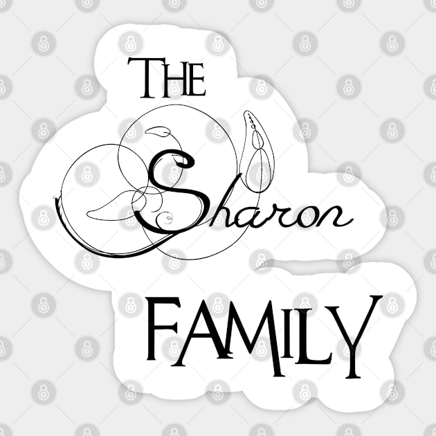 The Sharon Family ,Sharon Surname Sticker by Francoco